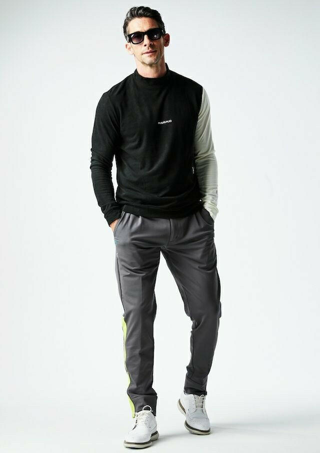 1PIU1UGUALE3 MENS ADP L/S BACK LINE MOCK