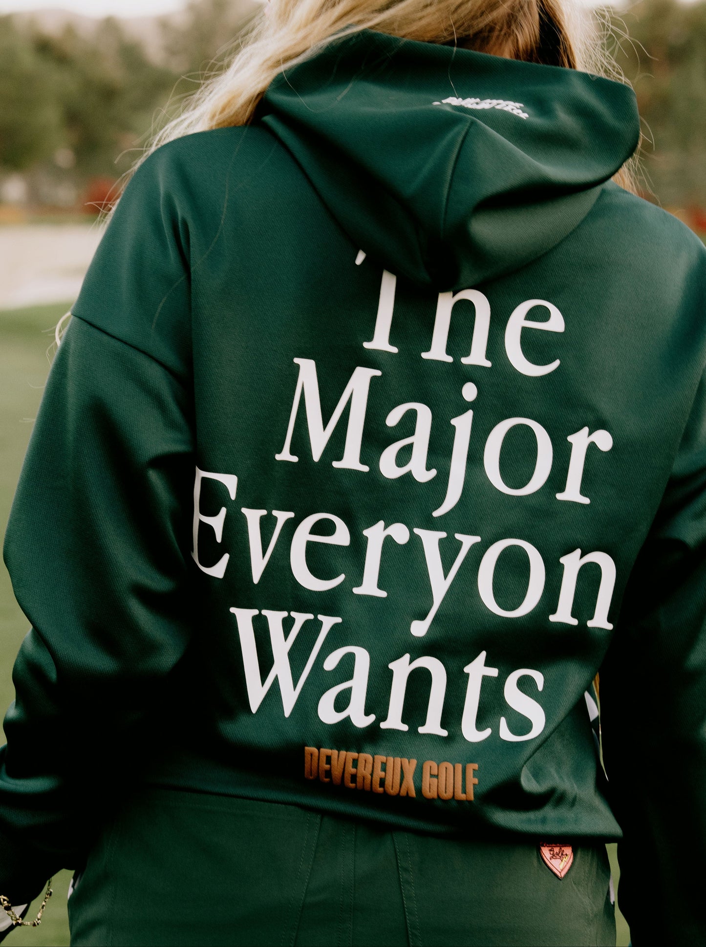 DEVEREUX GOLF WOMENS The Major GR Checkered Hoodie