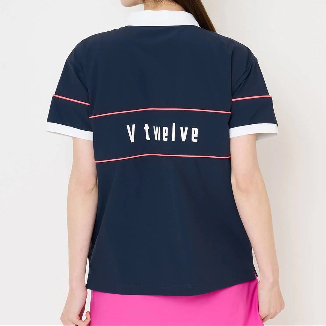 V12 WOMENS NEON L POLO