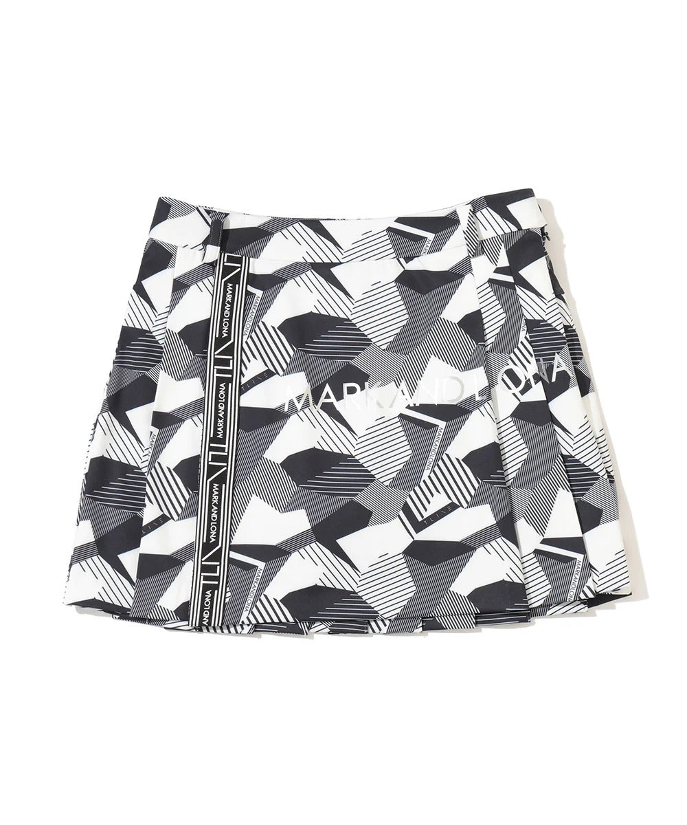 MARK&LONA WOMENS Eclipse Camo Pleated Skirt