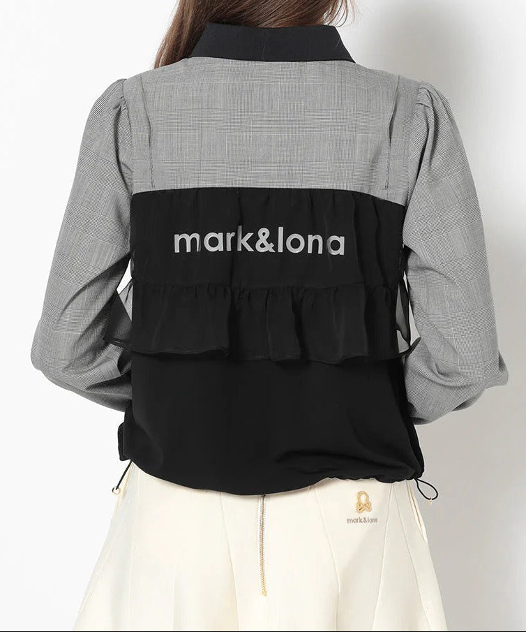 MARK&LONA WOMENS Luminous Draped Panel Shirt Jacket
