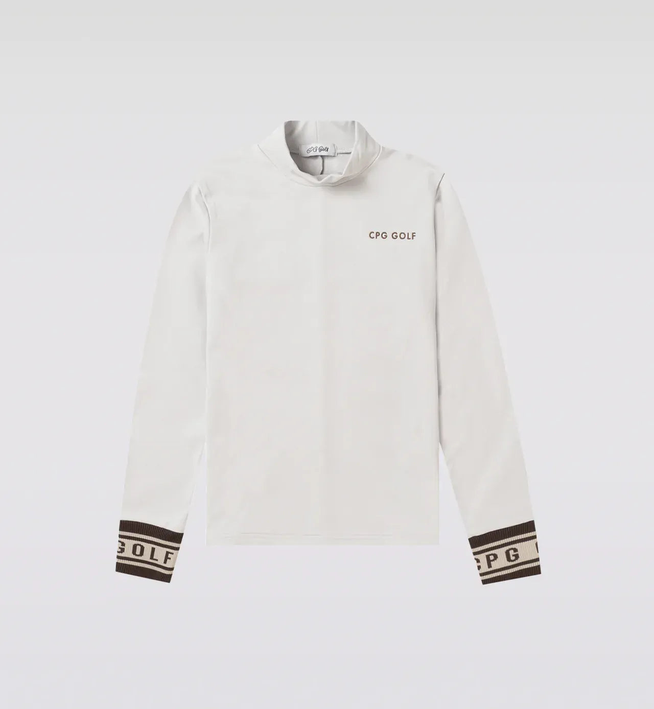 CPG GOLF WOMENS RIB LOGO MOCK NECK LS