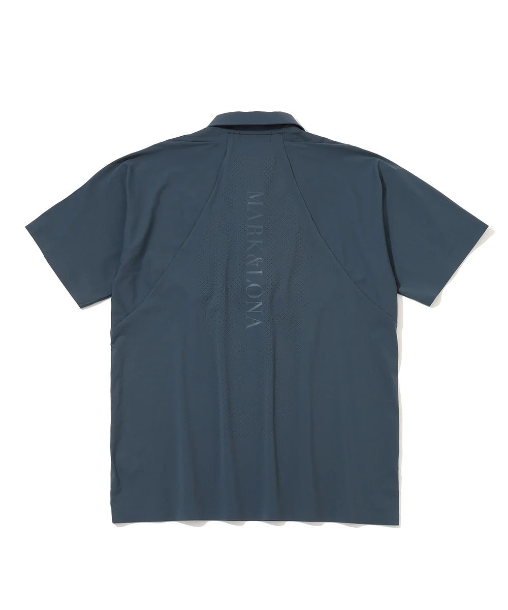 MARK&LONA MENS Short Sleeved Half-Zip Shirt