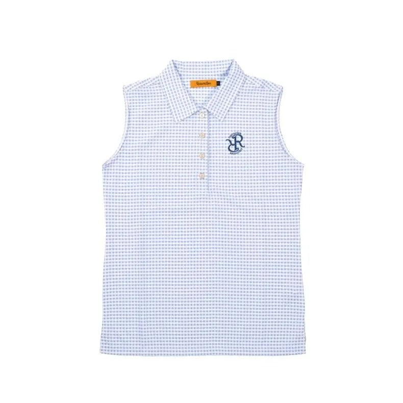 Resurrection WOMENS Gingham Check Sleeveless Polo Shirt