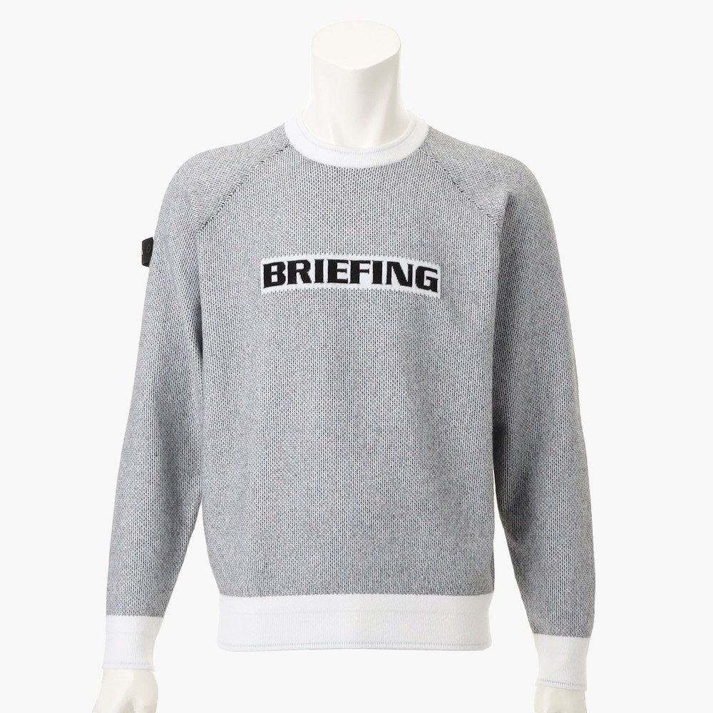BRIEFING 新品　BIRDS EYE LOGO CREWNECK KNIT BRIEFING MENS MS BIRDS EYE LOGO CREWNECK KNIT
