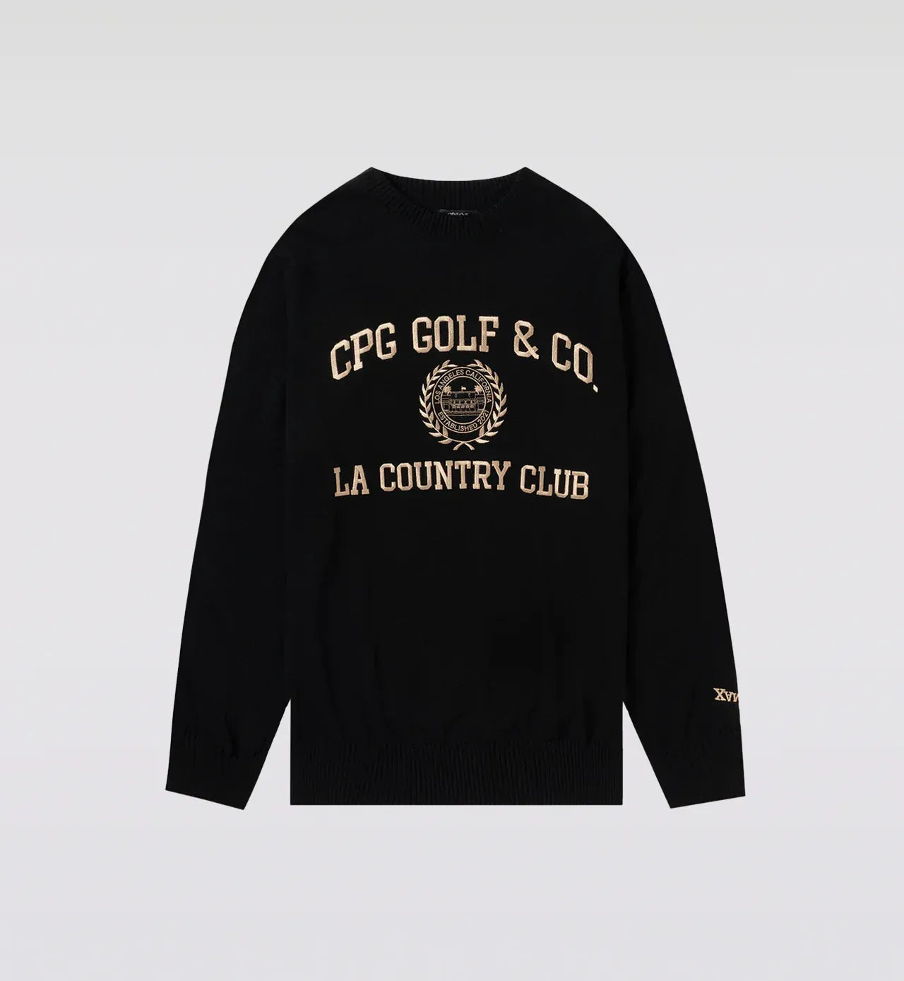 CPG GOLF】 PULL OVER INTERSIA CPG GOLF MENS PULL OVER LOGO INTARSIA