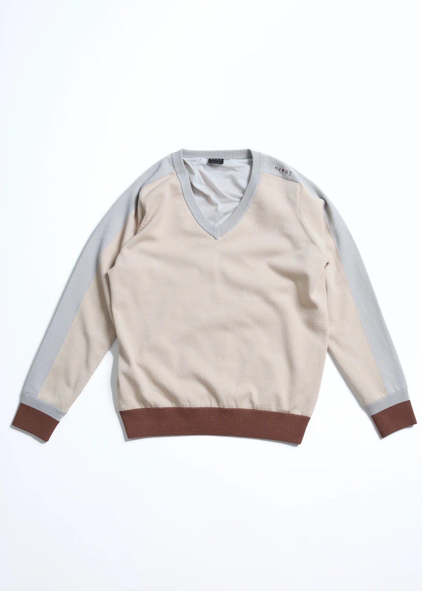 HERG1 MENS V-NECK WINDPROOF SWEATER