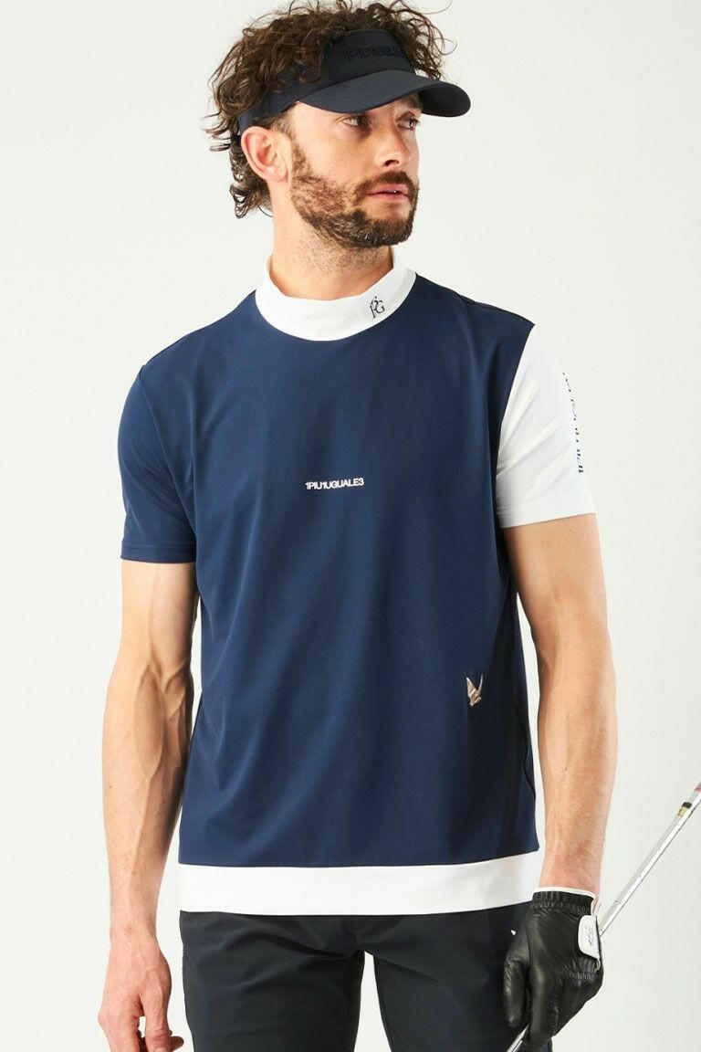 1PIU1UGUALE3 MENS ADP GOLF S/S MOCK NECK