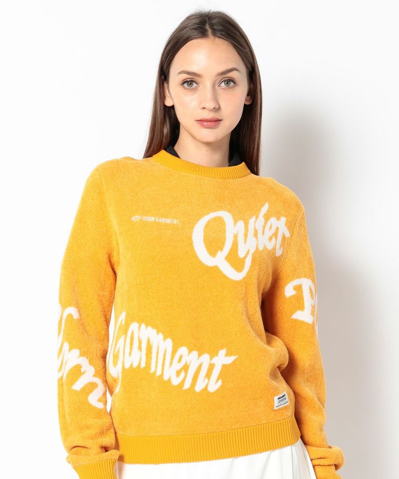 HORN GARMENT WOMENS Arch Velour Sweater