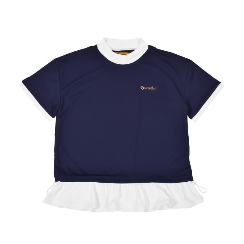 Resurrection WOMENS Peplum Frill Mock Neck (RELAX FIT)