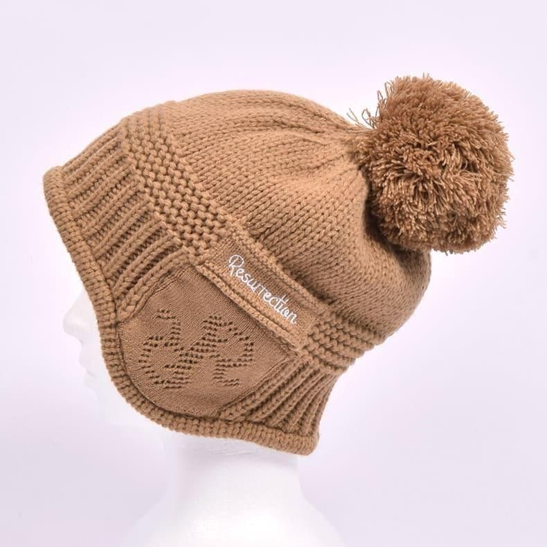 Resurrection Knit hat with ear warmers