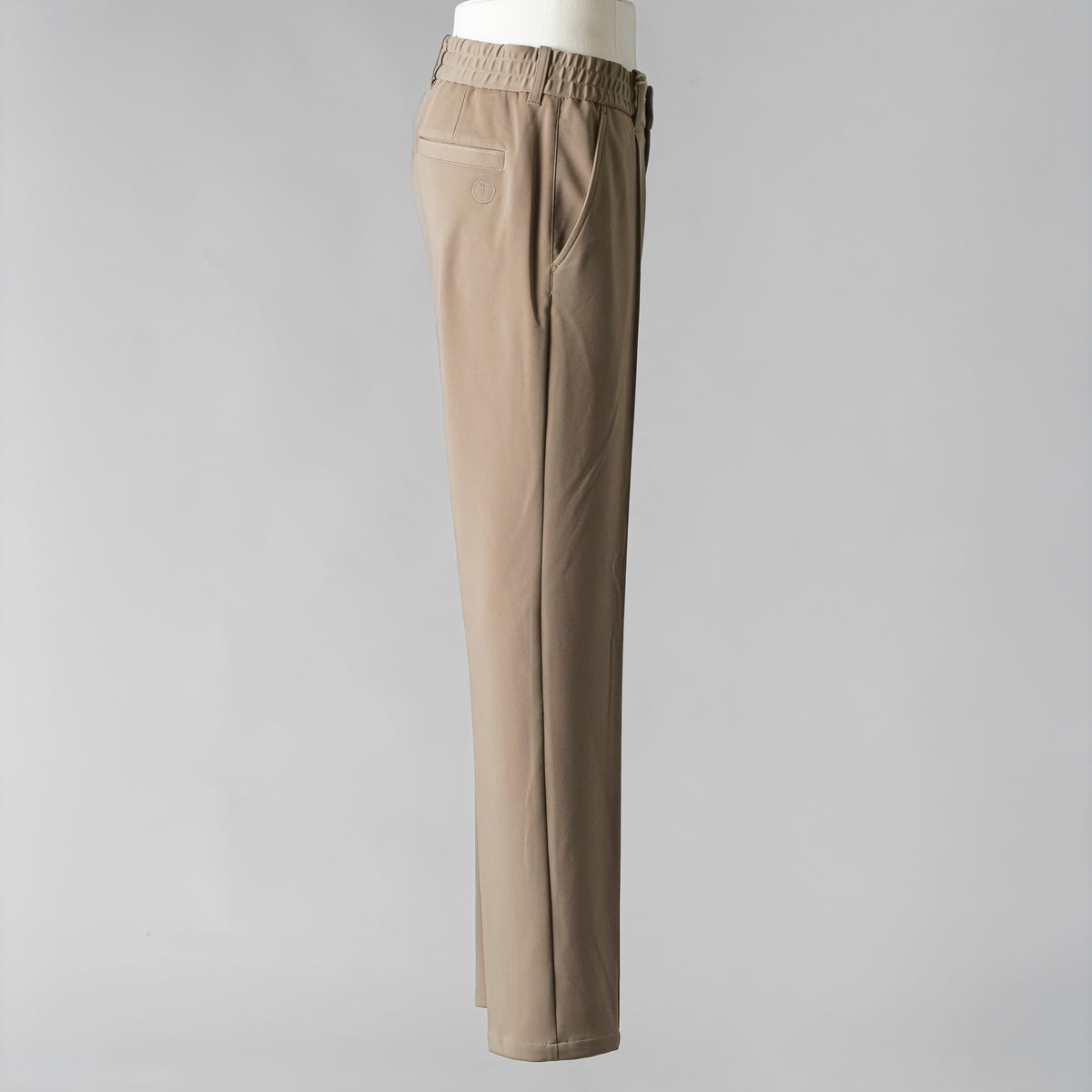 TRATTO MENS Matte Stretch Scuba Pintuck Easy Wide-Leg Pants
