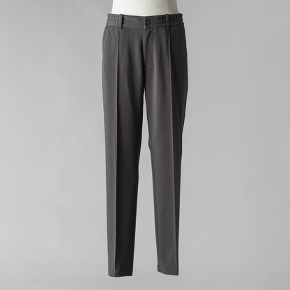 TRATTO MENS Matte Stretch Scuba Pintuck Easy Wide-Leg Pants