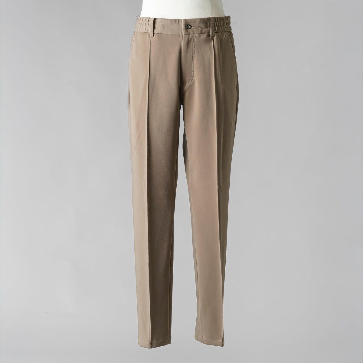 TRATTO MENS Matte Stretch Scuba Pintuck Easy Wide-Leg Pants