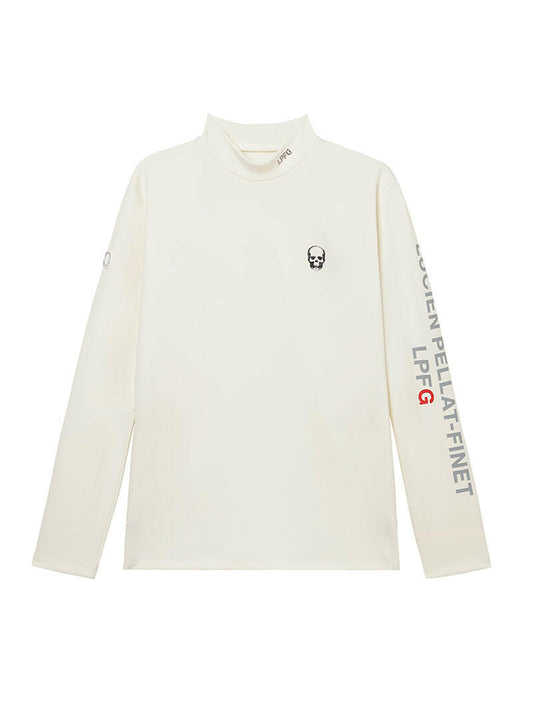 LUCIEN PELLAT-FINET LPFG MENS モックネック プルオーバー LPFG circle logo