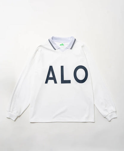 SALVAGE PUBLIC MENS Alapaina V-neck polo L/S(Big ALOHA)