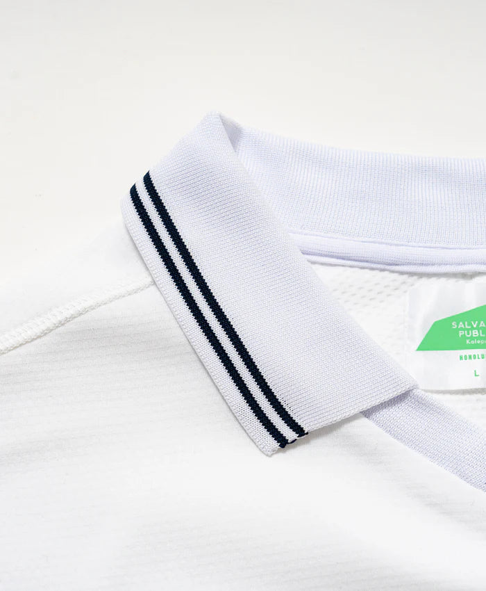 SALVAGE PUBLIC MENS Alapaina V-neck polo L/S(Big ALOHA)