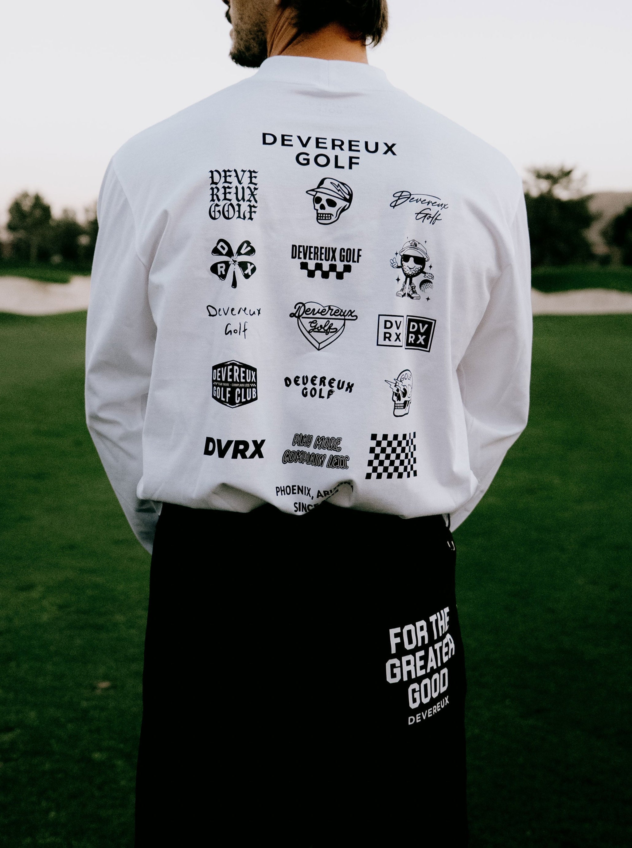 DEVEREUX GOLF MENS Logo Assorted Long Sleeve Mock TEE