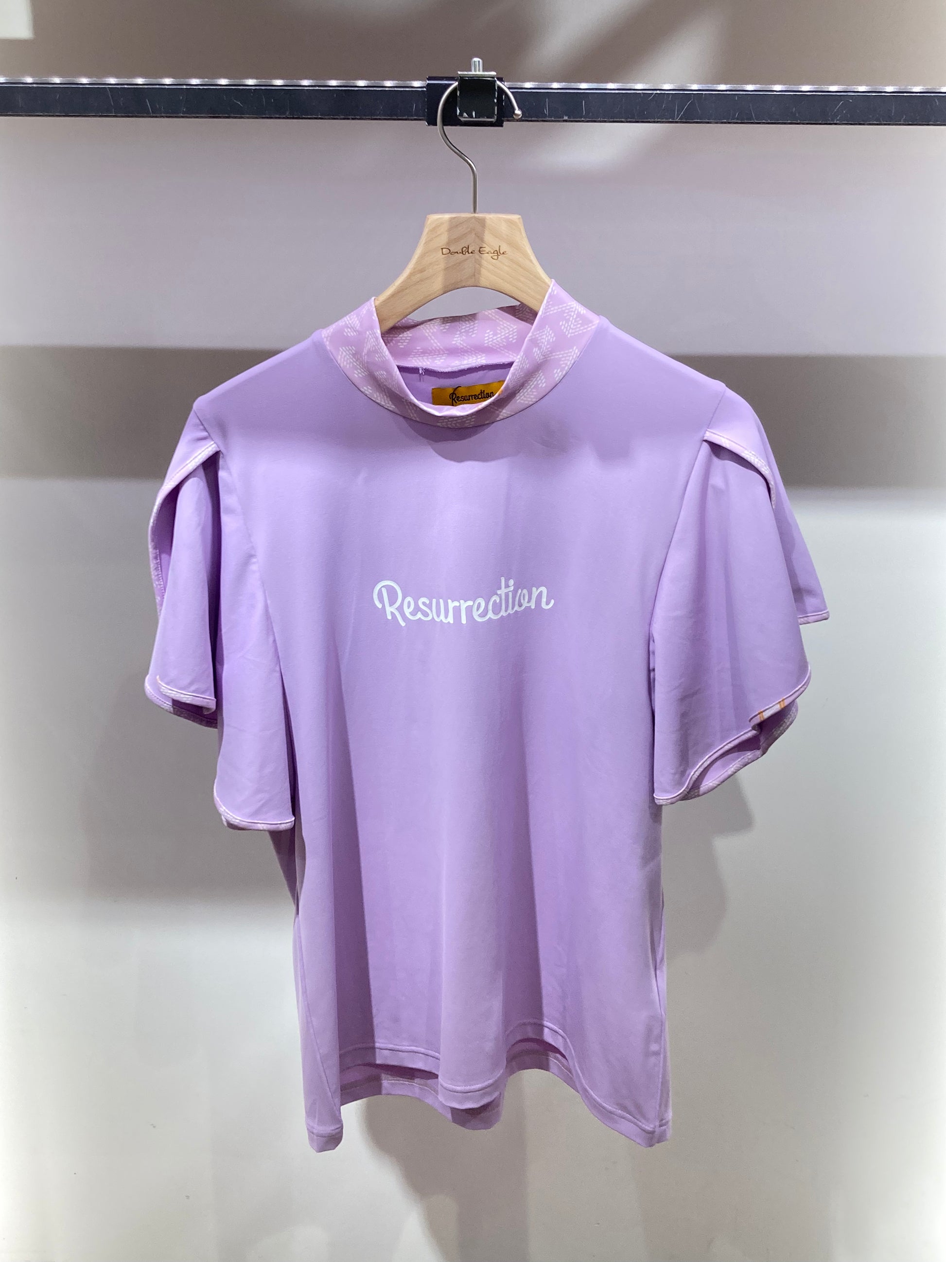 レザレクション フレアスリーブレスハイネックシャツ ホワイト S レザレクション フレアスリーブレスハイネックシャツ ホワイト S