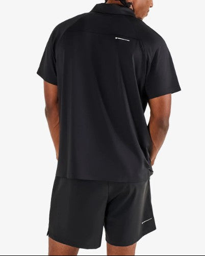 MALBON MENS PERFORMANCE ZIP RAGLAN POLO