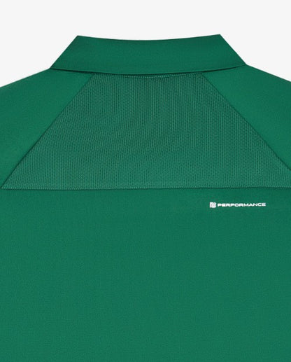 MALBON MENS PERFORMANCE ZIP RAGLAN POLO