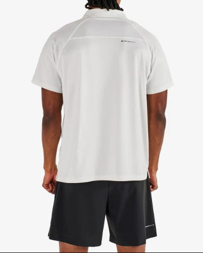 MALBON MENS PERFORMANCE ZIP RAGLAN POLO