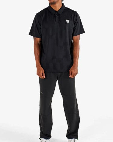 MALBON MENS PERFORMANCE MESH PANELED POLO