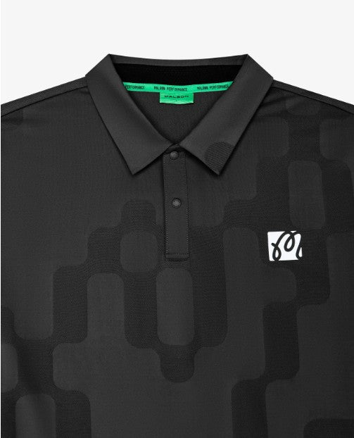 MALBON MENS PERFORMANCE MESH PANELED POLO