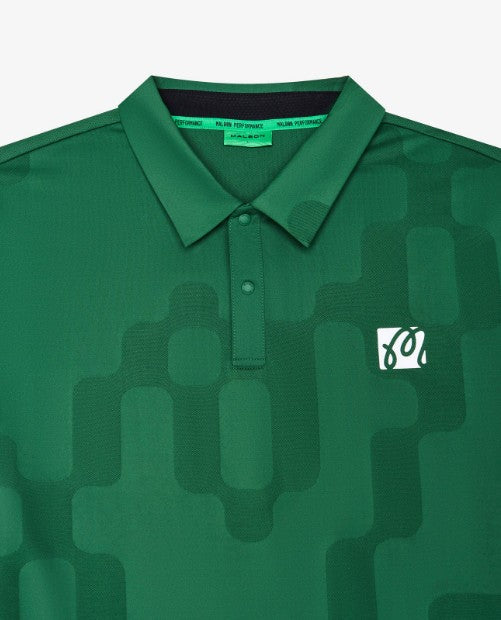 MALBON MENS PERFORMANCE MESH PANELED POLO