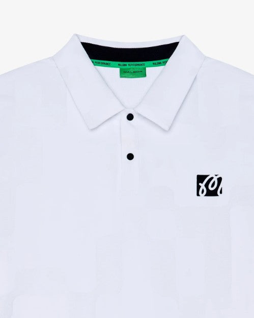 MALBON MENS PERFORMANCE MESH PANELED POLO