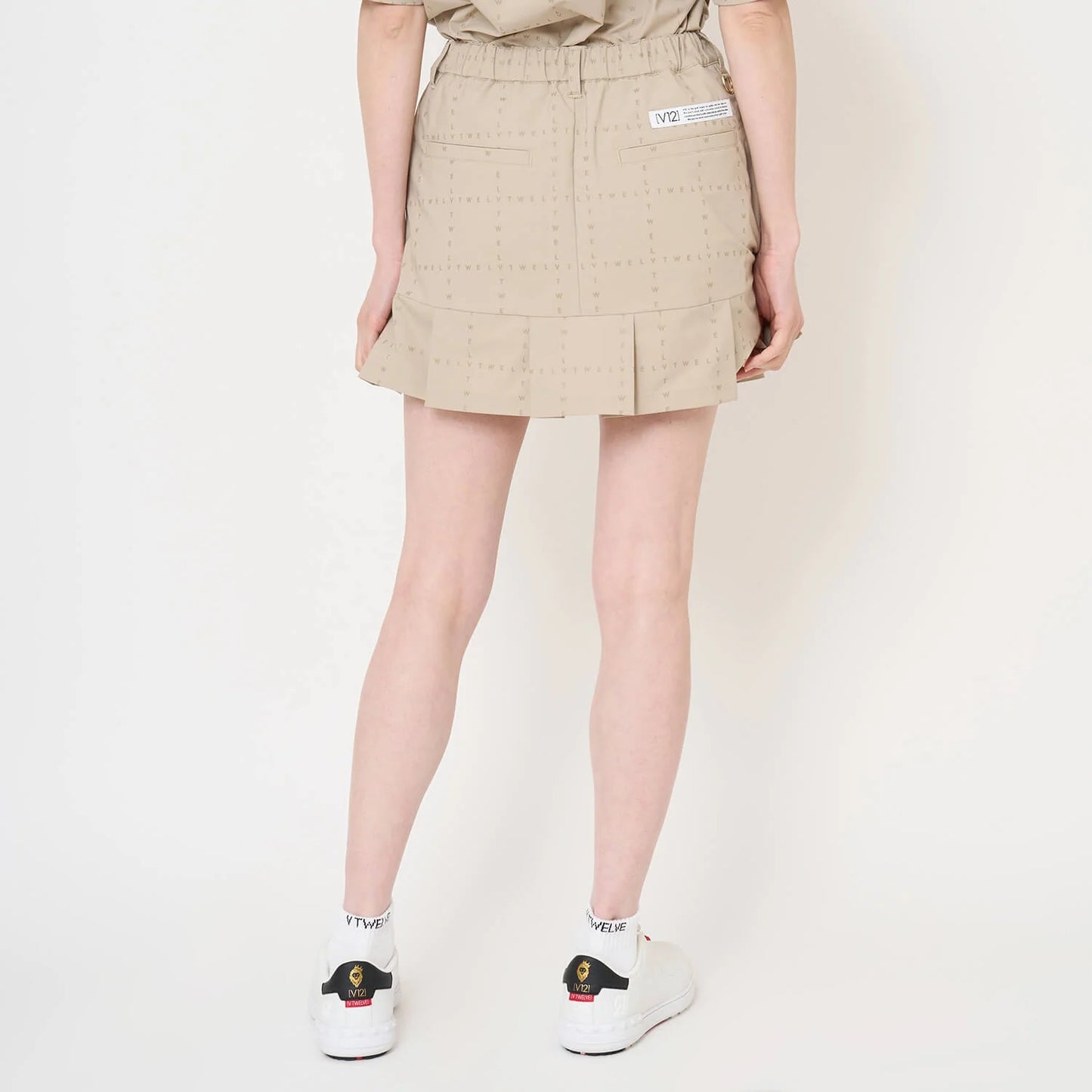V12 WOMENS TYPO GRID SKIRT