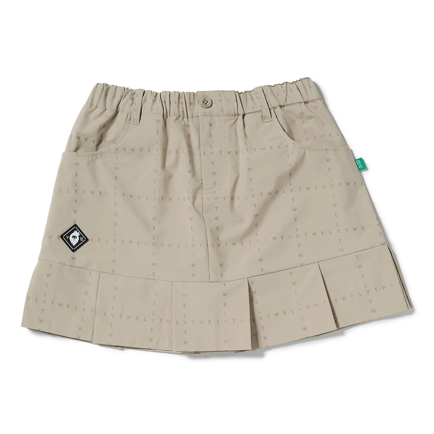 V12 WOMENS TYPO GRID SKIRT