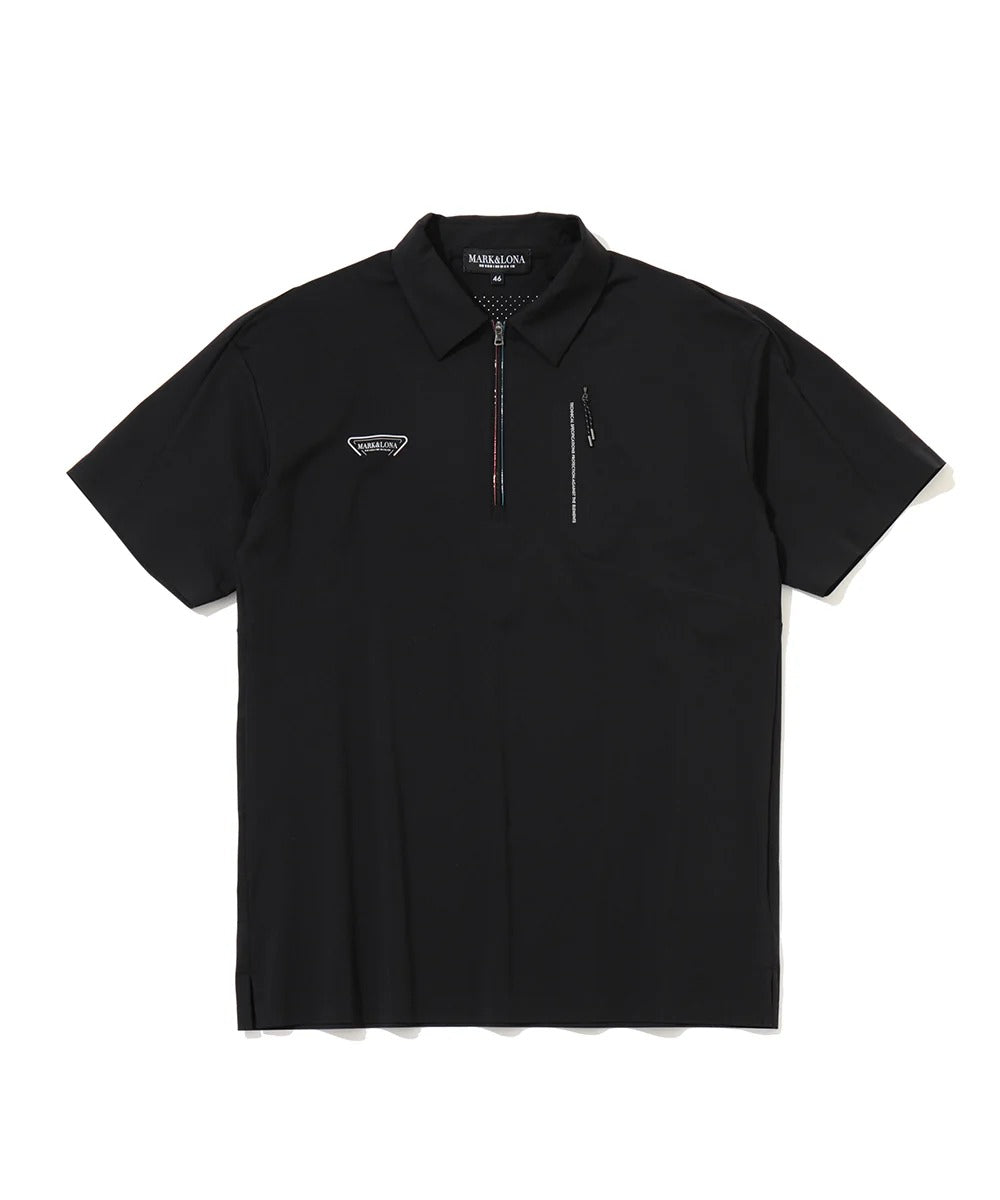 MARK&LONA MENS Short Sleeved Half-Zip Shirt