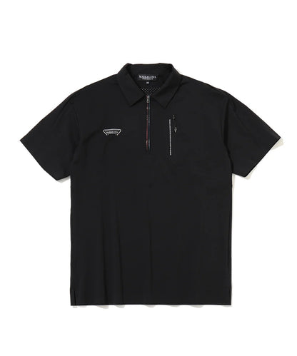 MARK&LONA MENS Short Sleeved Half-Zip Shirt