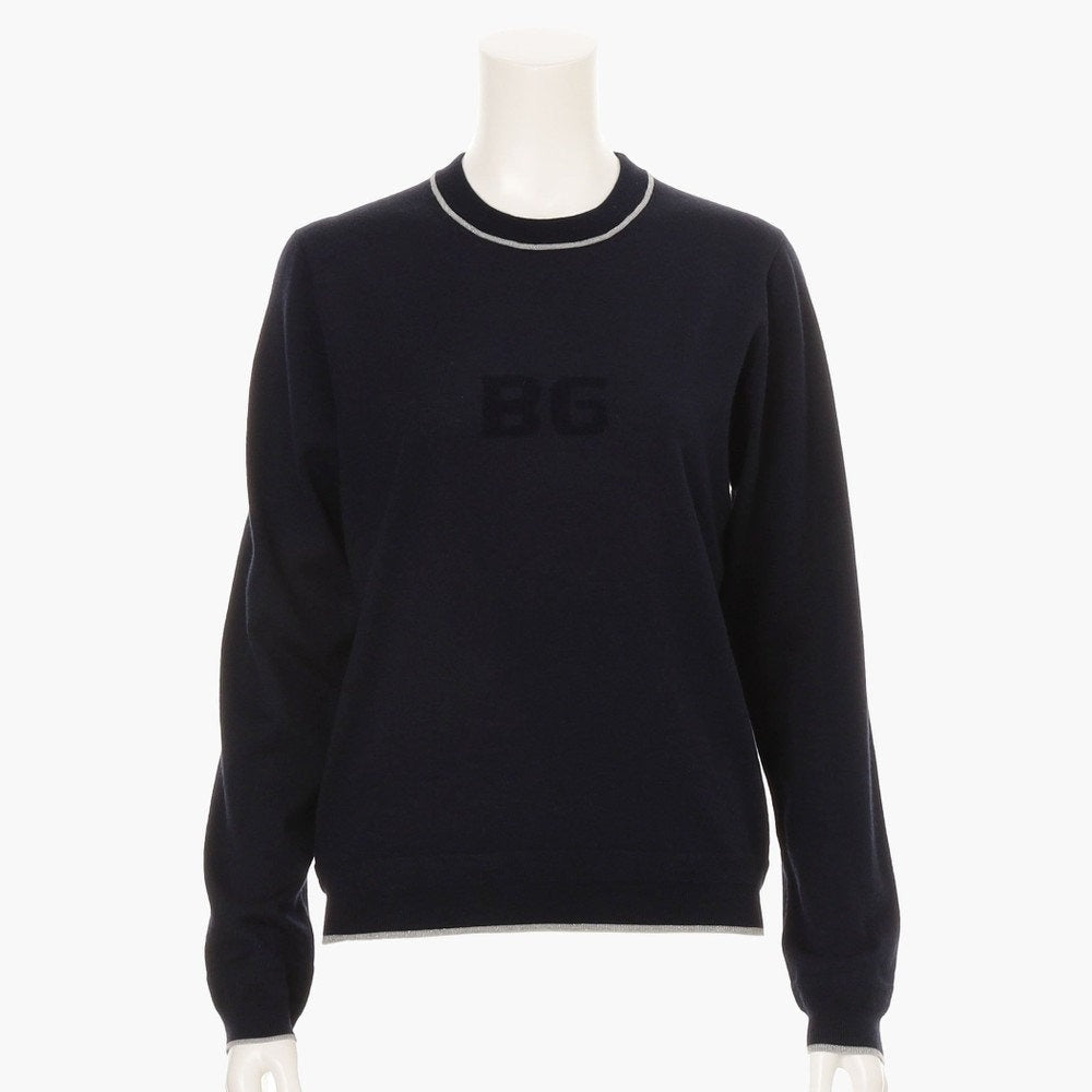 BRIEFING WOMENS CL WS GLITTER LINE CREWNECK KNIT