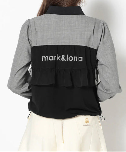 MARK&LONA WOMENS Luminous Draped Panel Shirt Jacket