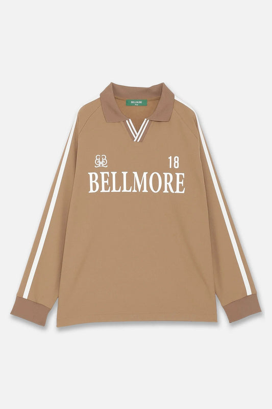 BELLMORE MENS LINE SLEEVE L/S POLO SHIRTS