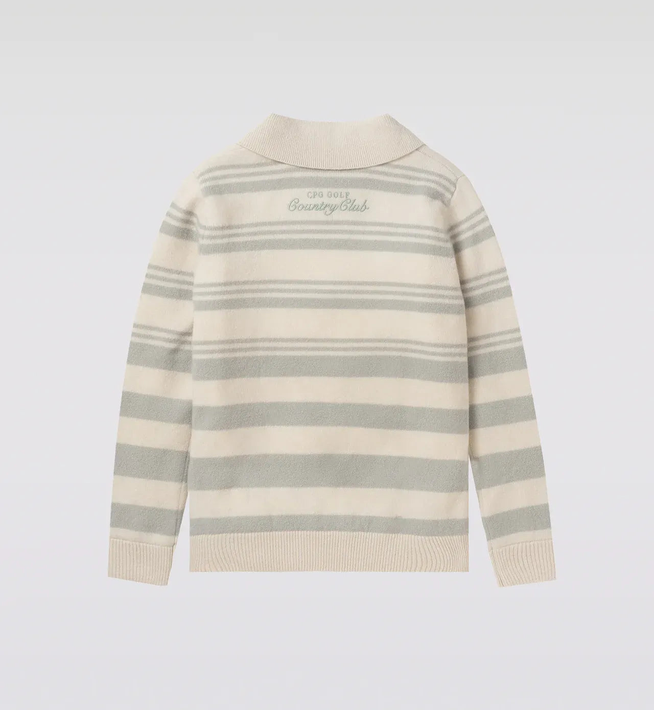 CPG GOLF WOMENS BORDER POLO ZIP LS