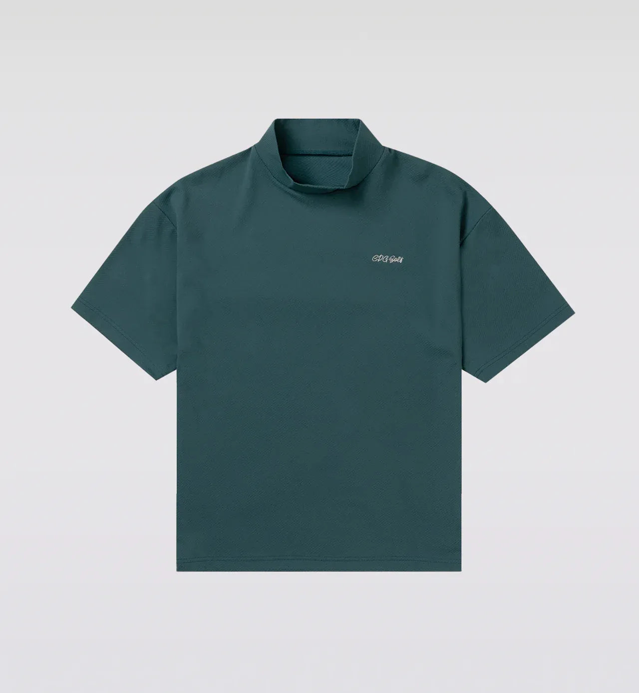 CPG GOLF MENS MOCK NECK SS BACK PRINT