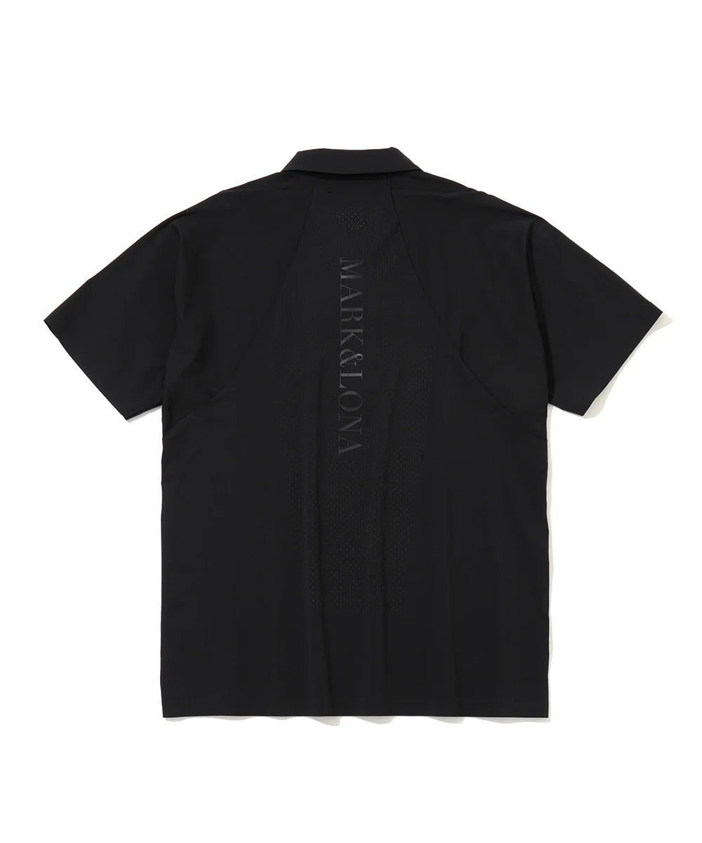 MARK&LONA MENS Short Sleeved Half-Zip Shirt