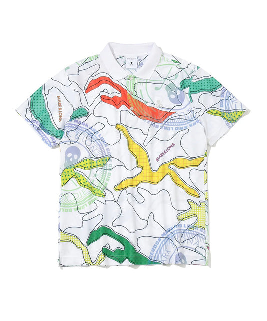 MARK&LONA MENS Axon Camo Mesh Performance Polo