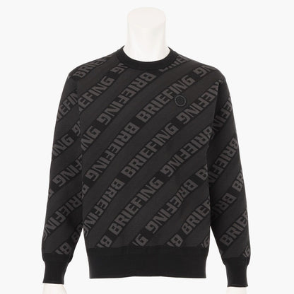 BRIEFING MENS CE MS WR BIAS LOGO CREWNECK KNIT