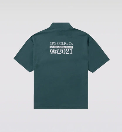 CPG GOLF MENS MOCK NECK SS BACK PRINT