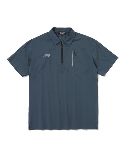 MARK&LONA MENS Short Sleeved Half-Zip Shirt