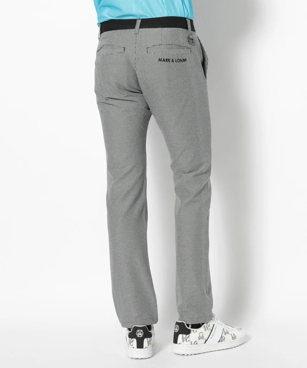 MARK&LONA MENS G.D Houndstooth Poly Flex Trousers