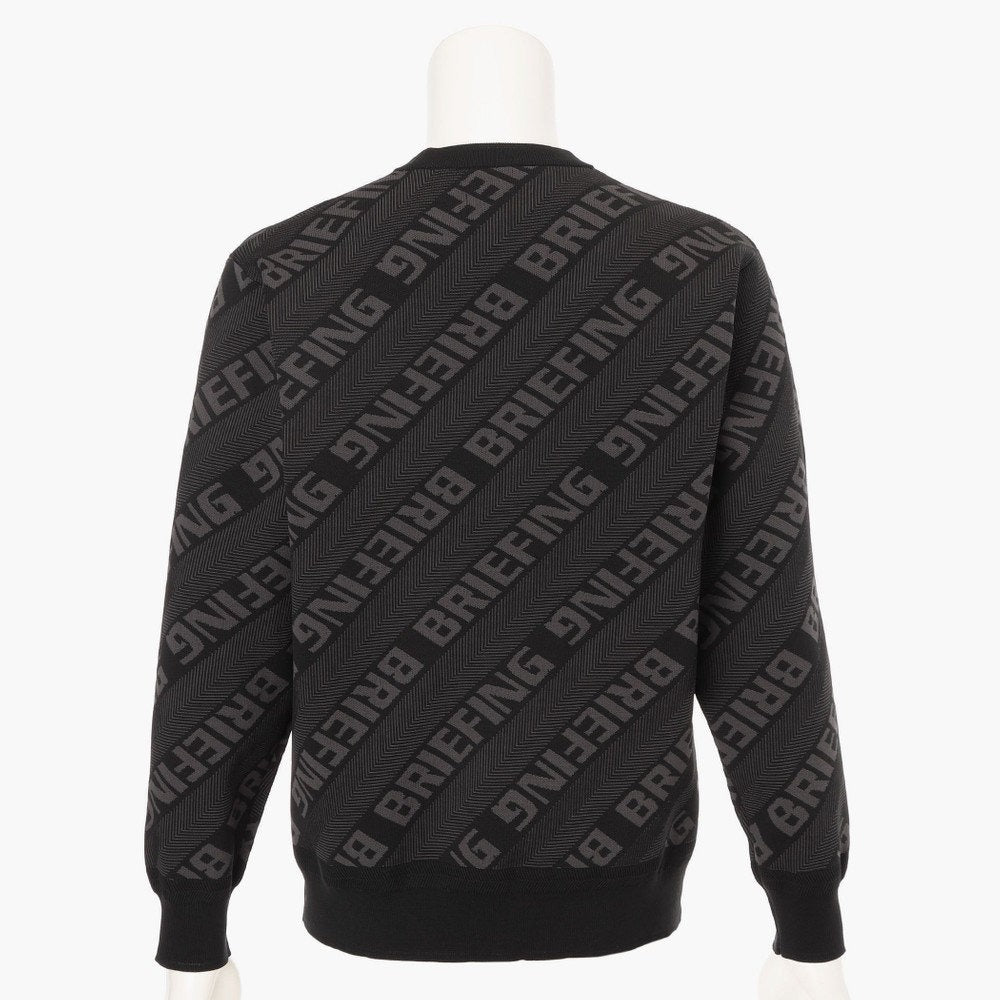 BRIEFING MENS CE MS WR BIAS LOGO CREWNECK KNIT