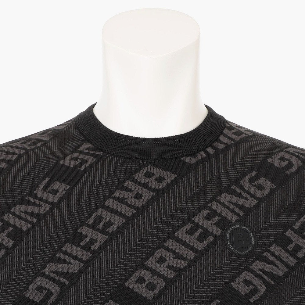 BRIEFING MENS CE MS WR BIAS LOGO CREWNECK KNIT
