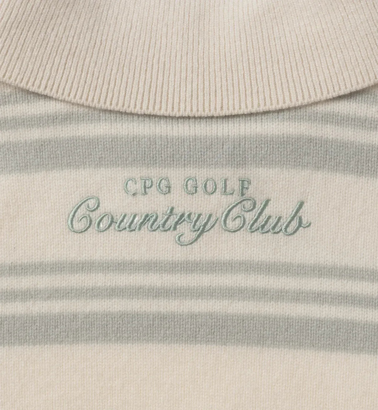 CPG GOLF WOMENS BORDER POLO ZIP LS