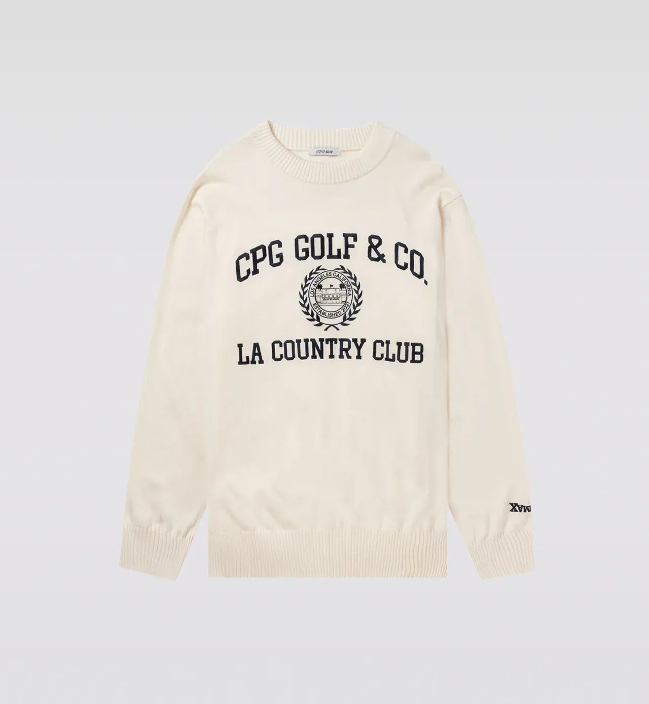CPG GOLF MENS PULL OVER LOGO INTARSIA