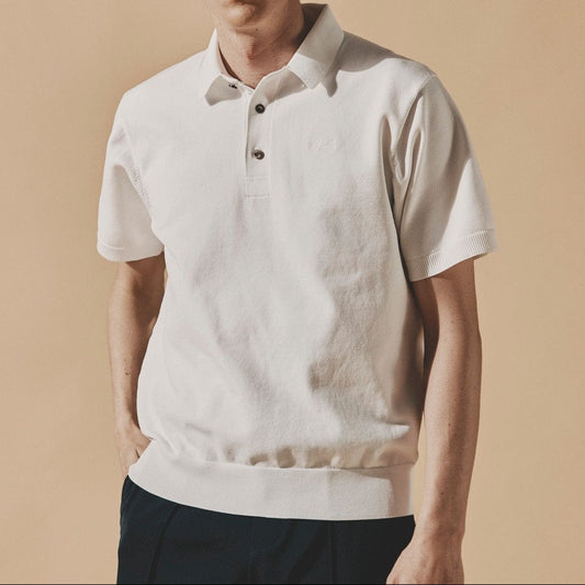 FELISI MENS MS EYELET STRIPE KNIT POLO